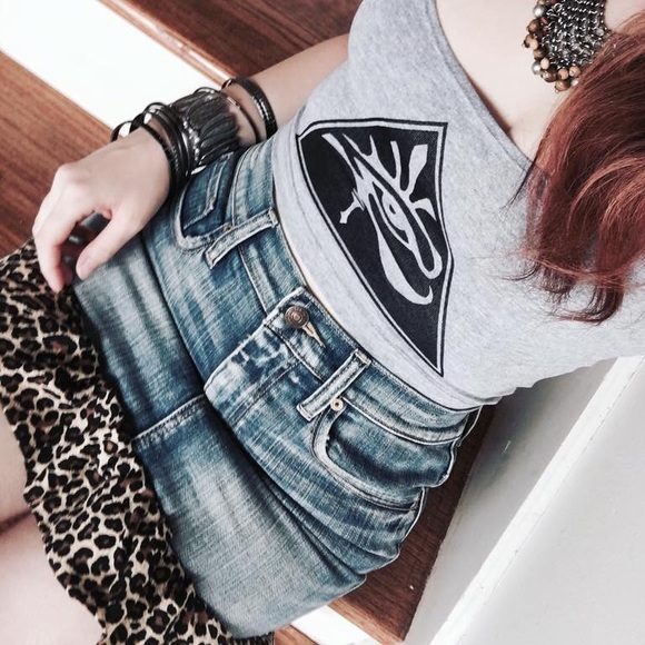 Size 2/26 OOAK repurposed A&F jean skirt - Picture 7 of 7